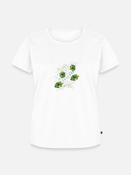 KleeBlatt - Frauen Premium Bio T-Shirt - Weiß