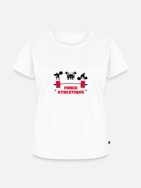Sportliche Stärke - Frauen Premium Bio T-Shirt - Weiß