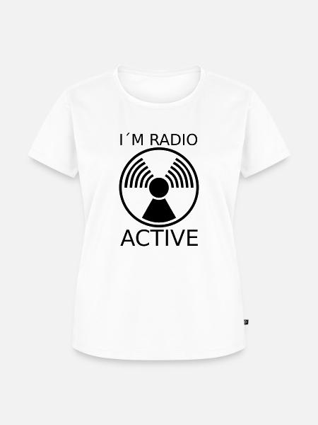 Radio aktiv E2 - Frauen Premium Bio T-Shirt - Weiß