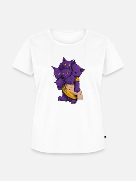 Katzenhyrda als Bouquet - Frauen Premium Bio T-Shirt - Weiß