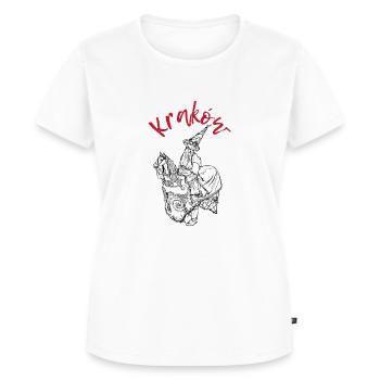 Cracovie Lajkonik - T-shirt Premium bio Femme - blanc - Devant - AI Model Female 172 dark (172cm)
