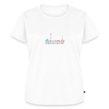 Düsseldorf - Frauen Premium Bio T-Shirt - Weiß - Vorne - AI Model Female 172 dark (172cm)