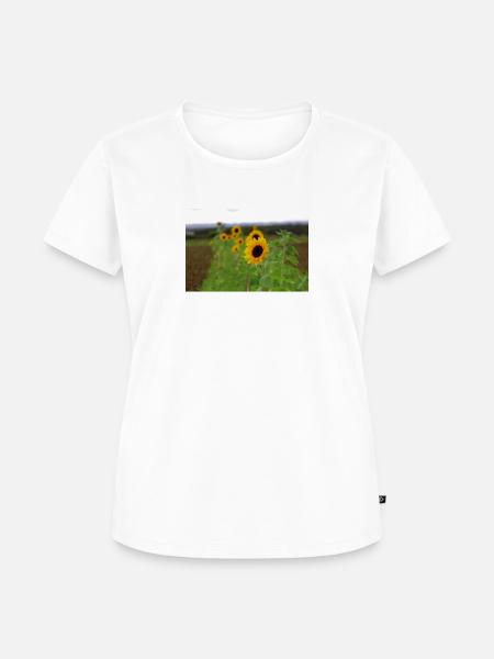 Sonnenblume - Frauen Premium Bio T-Shirt - Weiß
