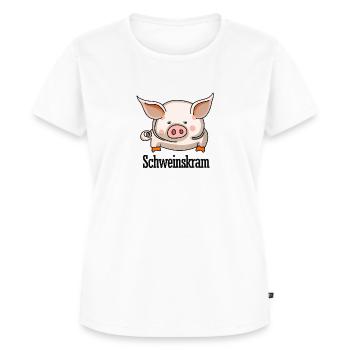 Piggy stuff #lovely toons - Women's Premium Organic T-shirt - white - Front - AI Model Female 172 dark (172cm)