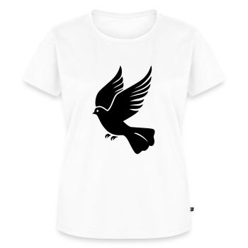 Taube - Frauen Premium Bio T-Shirt - Weiß - Vorne - AI Model Female 172 dark (172cm)