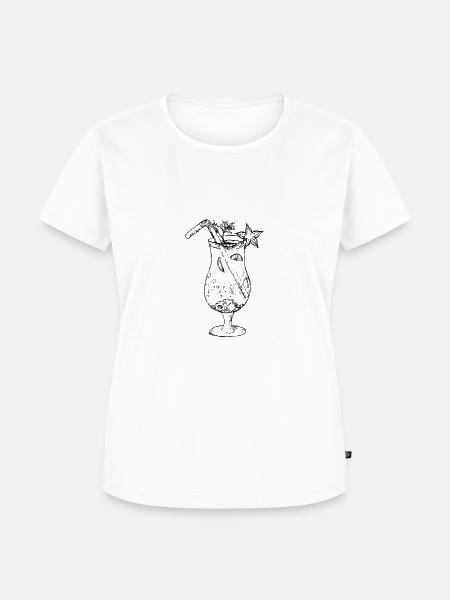Frischer Limetten Cocktail - Frauen Premium Bio T-Shirt - Weiß