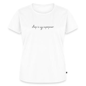 Le sommeil est mon super pouvoir - T-shirt Premium bio Femme - blanc - Devant - AI Model Female 172 dark (172cm)