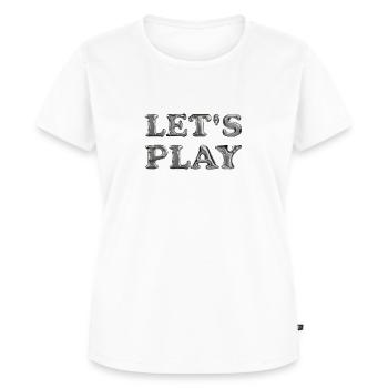 Let us play & Erotik & Kampfsport & Sport - Frauen Premium Bio T-Shirt - Weiß - Vorne - AI Model Female 172 dark (172cm)
