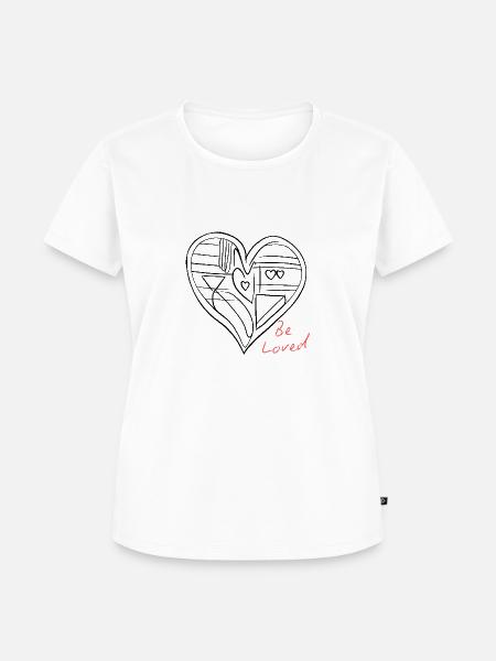 Be loved - Frauen Premium Bio T-Shirt - Weiß