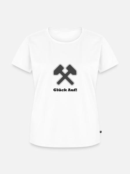Glück Auf! - Frauen Premium Bio T-Shirt - Weiß
