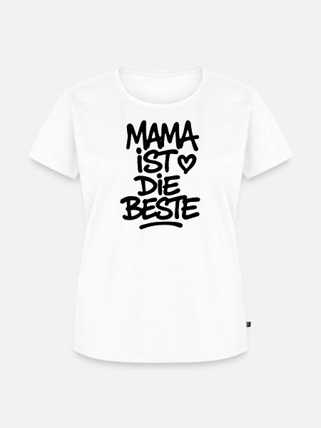 Mama ist die Beste - Frauen Premium Bio T-Shirt - Weiß