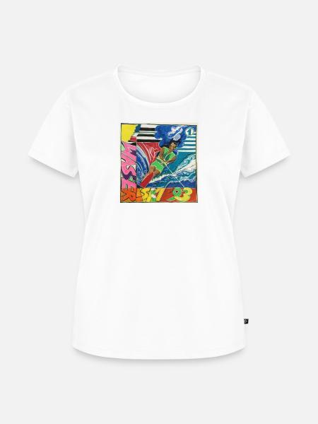 Wasserski - Frauen Premium Bio T-Shirt - Weiß