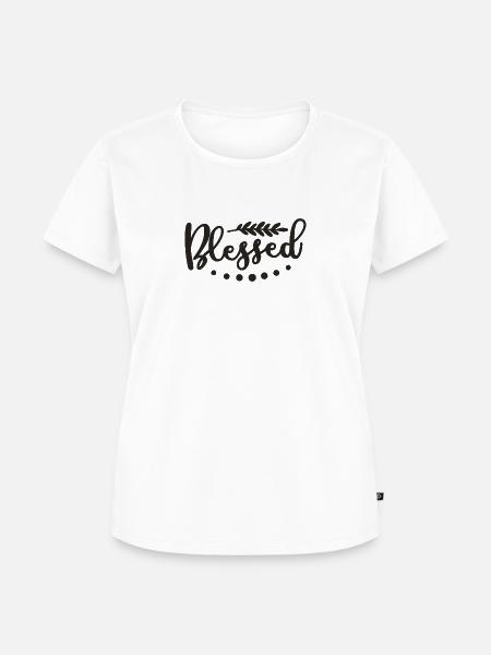 Gesegnet - Frauen Premium Bio T-Shirt - Weiß