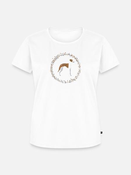 Whippet - Frauen Premium Bio T-Shirt - Weiß