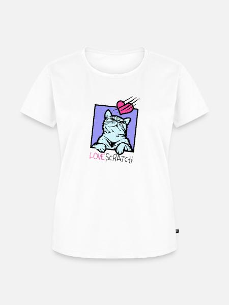 Liebe Scratch 1 - Frauen Premium Bio T-Shirt - Weiß