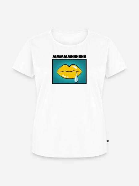 Lips - Frauen Premium Bio T-Shirt - Weiß