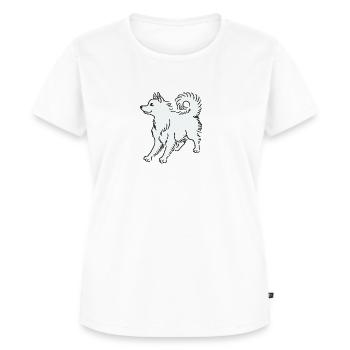 Spitz - Frauen Premium Bio T-Shirt - Weiß - Vorne - AI Model Female 172 dark (172cm)