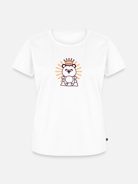 König Teddy der Bär - Frauen Premium Bio T-Shirt - Weiß