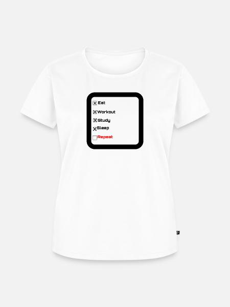 Daily routine - Frauen Premium Bio T-Shirt - Weiß