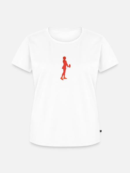 Tennis Vorhand Rückhand - Frauen Premium Bio T-Shirt - Weiß