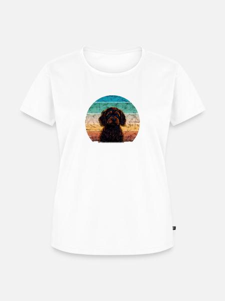 Sonnenuntergang Cavapoo - Frauen Premium Bio T-Shirt -