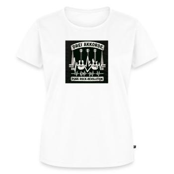 Drei Akkorde - Punk Rock Revolution - Frauen Premium Bio T-Shirt - Weiß - Vorne - AI Model Female 172 dark (172cm)