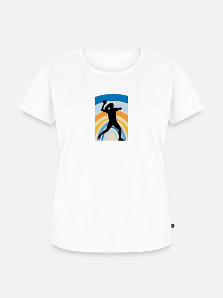 Mannschaft Dodgeball - Frauen Premium Bio T-Shirt - Weiß
