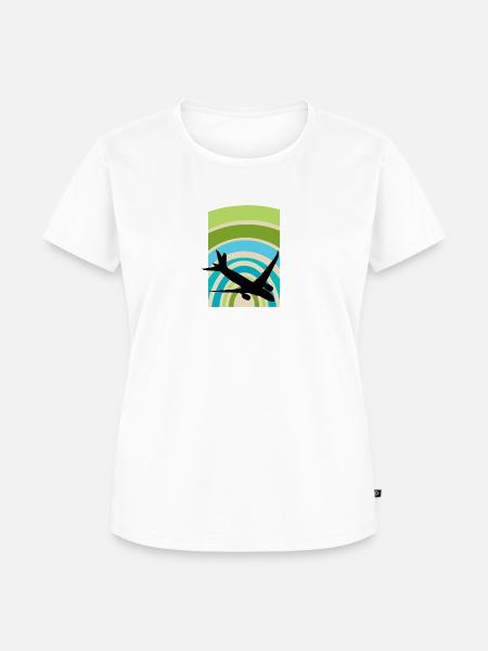 Luftfahrt Aerospace Flieger - Frauen Premium Bio T-Shirt - Weiß