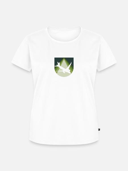 Luftfahrt Pilot Flugzeug - Frauen Premium Bio T-Shirt - Weiß