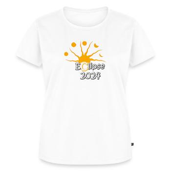 Totale Sonnenfinsternis über Little Rock, 8. April - Frauen Premium Bio T-Shirt - Weiß - Vorne - AI Model Female 172 dark (172cm)