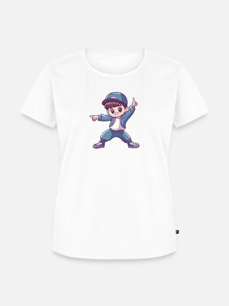 Breakdance Breakdancer Breakdancing - Frauen Premium Bio T-Shirt - Weiß