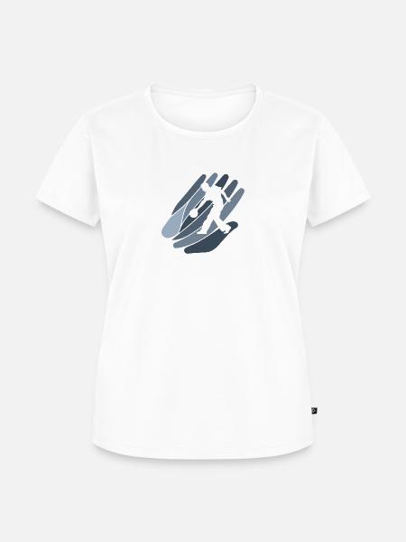 Bowling Kugel - Frauen Premium Bio T-Shirt - Weiß