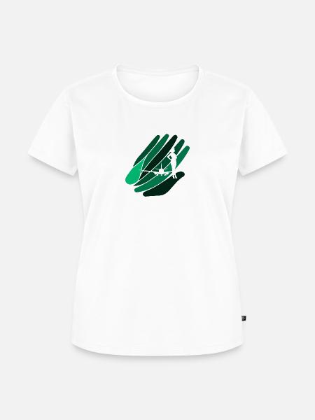 Stewardess Flugbegleiter - Frauen Premium Bio T-Shirt - Weiß