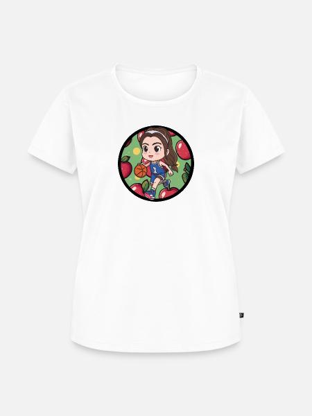 Basketball Basketballer - Frauen Premium Bio T-Shirt - Weiß