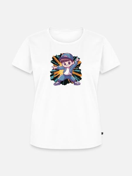 Breakdance Breakdancer - Frauen Premium Bio T-Shirt - Weiß