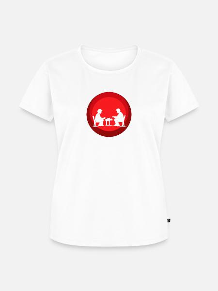 Brettspiele Schach Würfeln - Frauen Premium Bio T-Shirt - Weiß
