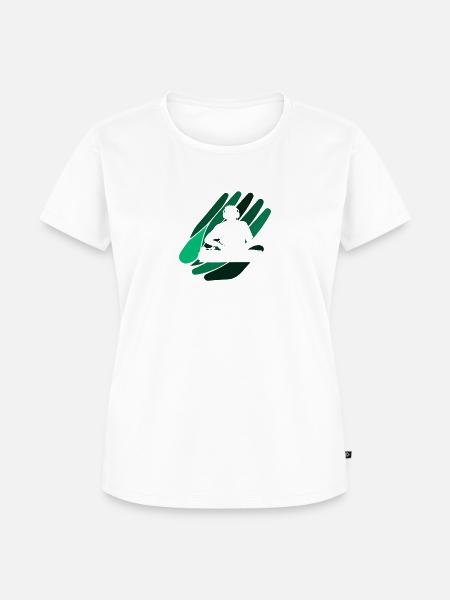 DJ Djing Techno - Frauen Premium Bio T-Shirt - Weiß