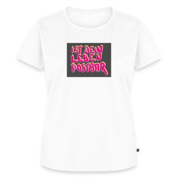 postbares leben - Frauen Premium Bio T-Shirt - Weiß - Vorne - AI Model Female 172 dark (172cm)