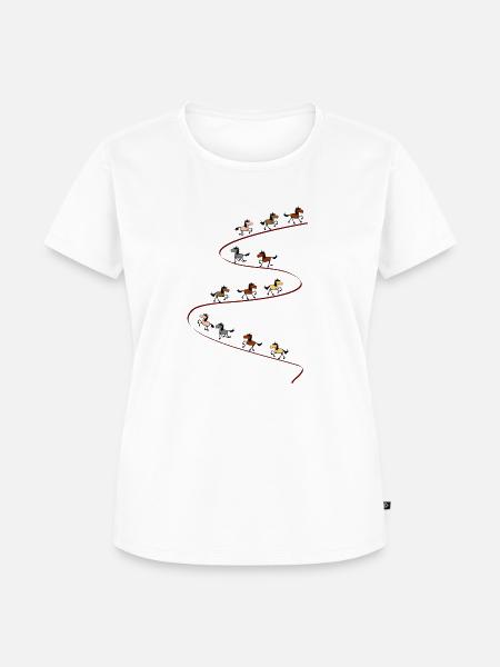 Islandpferde - Frauen Premium Bio T-Shirt - Weiß