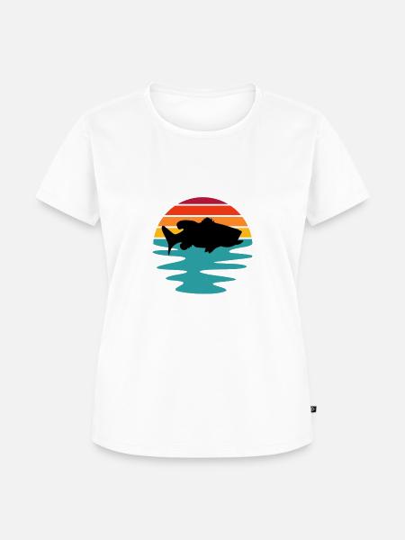 König der Fischerei - Frauen Premium Bio T-Shirt - Weiß