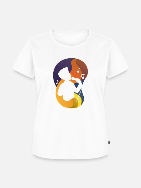 Gesang Stimme Chor - Frauen Premium Bio T-Shirt - Weiß