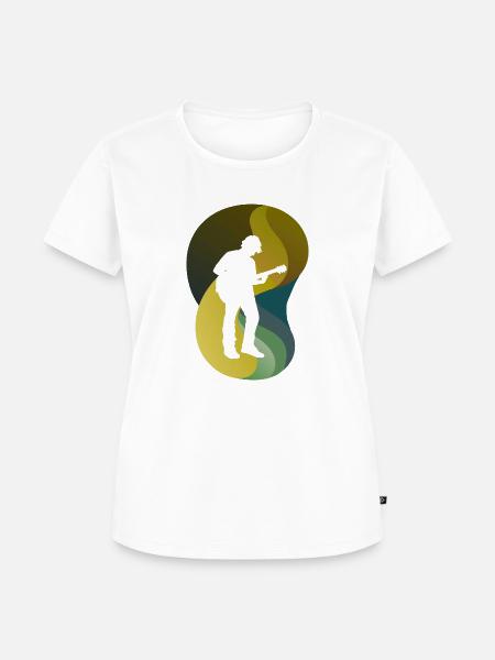 Elektrogitarre Shouter Gitarre - Frauen Premium Bio T-Shirt - Weiß
