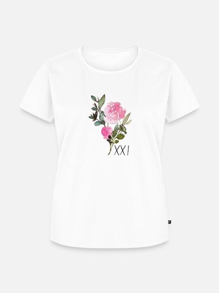 Trisomie 21 Loved - Frauen Premium Bio T-Shirt - Weiß