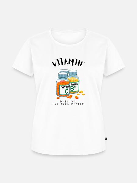VITAMIN - Frauen Premium Bio T-Shirt - Weiß