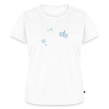 Schneekönigin - Frauen Premium Bio T-Shirt - Weiß - Vorne - AI Model Female 172 dark (172cm)