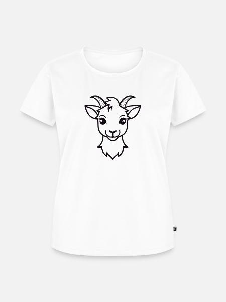 Hirschkuh - Frauen Premium Bio T-Shirt - Weiß