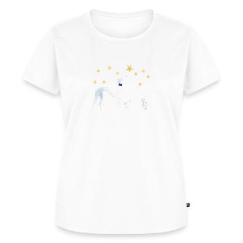 Sternengucker - Frauen Premium Bio T-Shirt - Weiß - Vorne - AI Model Female 172 dark (172cm)