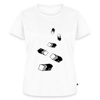 Symbole de l’icône du pain - T-shirt Premium bio Femme - blanc - Devant - AI Model Female 172 dark (172cm)