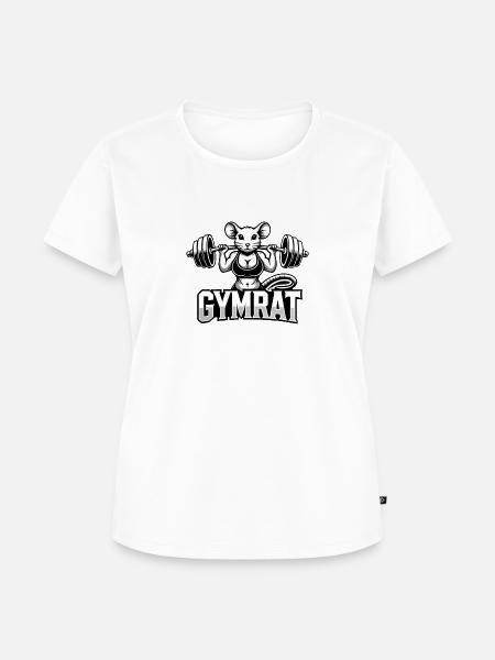 Weibliche GymRat Lifting - Frauen Premium Bio T-Shirt - Weiß