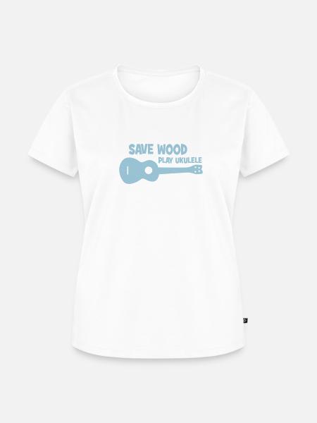 Ukulele - Frauen Premium Bio T-Shirt - Weiß